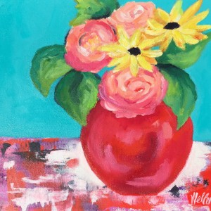 Red Jar 12 x 12 Acrylic on Canvas