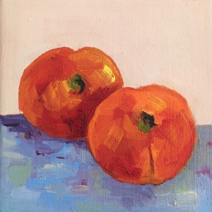 Peachy 6 x 6 Oil